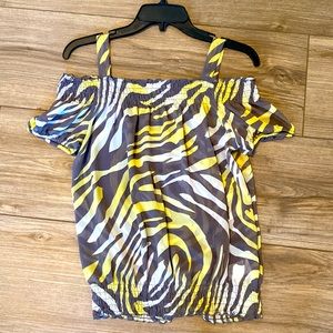 👚GUESS Sheer Blouse Sz SM